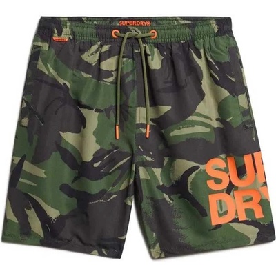 Superdry Бански гащета Superdry Sportswear Logo 17´´ swimming shorts - Green (Para Camo)