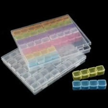 Image 1 of Кутия за съхранение на диамантчета 56 гнезда