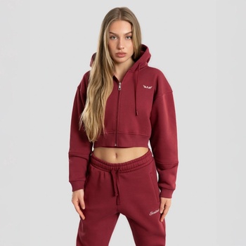 Exalted Comfy-Nest Crop vínová