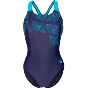 arena Дамски бански костюм Arena Women's Kikko Swimsuit Swim Pro Back Swimsuit - Navy / Turquoise - размер 34 (EU) (150-5857-0511)