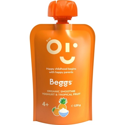 Beggs BIO vrecko Smoothie s jogurtom a tropickým ovocím 120 g