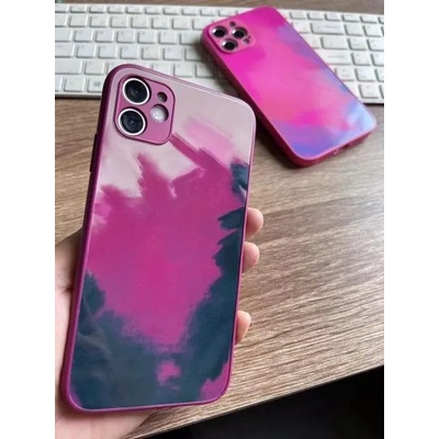 Dfans Силиконов кейс Dfans Art за iPhone - Бордо IPhone 12 mini (3121209)