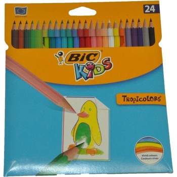 Цветни моливи Бик 24цв. дълги Тропиколор 22510