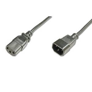 ASSMANN Захранващ кабел Assmann AK-440201-018-S, от IEC C14(м) към IEC C13(ж), 1.8m, черен (AK-440201-018-S)
