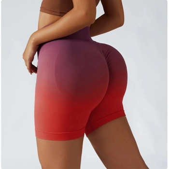 legínovo Push-up kraťasy červené