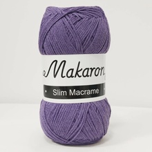 Makaron Slim Macrame fialová 2mm