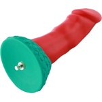 HISMITH HSA115 Fireflow Smooth Silicone Dildo KlicLok 8.6" Red-Green