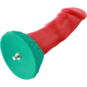 HISMITH HSA115 Fireflow Smooth Silicone Dildo KlicLok 8.6" Red-Green