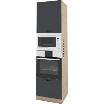 Image 1 of ИРИМ Колонен кухненски шкаф Сити МФ-Карбон мат-11-48 60 см