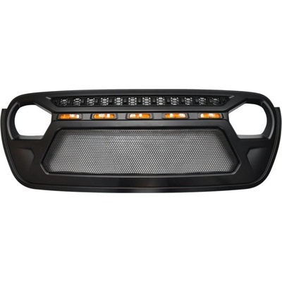 Mriežka, Čierna, Shark serie, NET, LED, Jeep Wrangler JL, Jeep Gladiator JT