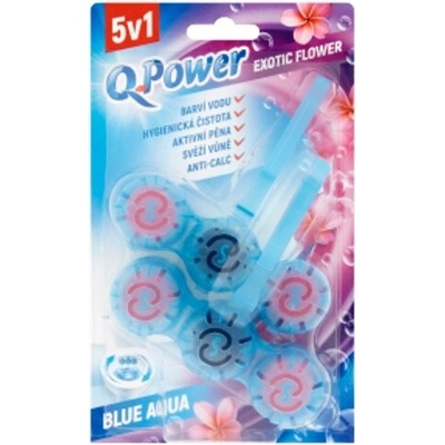 Q Power Blue záves Exotic Flower 2 ks