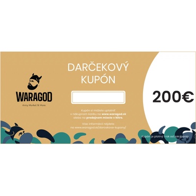 Darčekový kupón 200 €