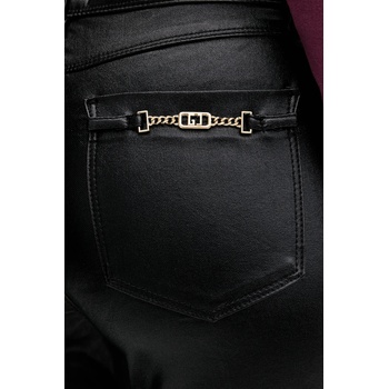 Gaudi Панталон Gaudi в черно с разкроени краища, с висока талия 521BD25016 (521BD25016)