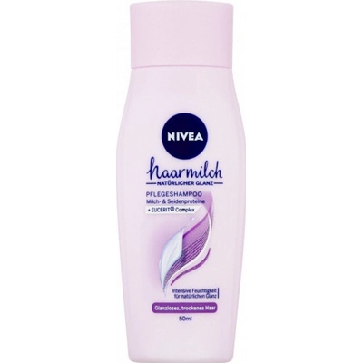 Nivea Hairmilk Natural Shine šampon 50 ml
