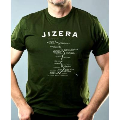 Tričko Jizera mapa pánské tričko Basic