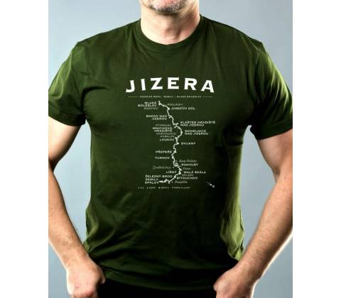 Tričko Jizera mapa pánské tričko Basic