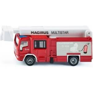 SIKU - Метална играчка - Пожарникарски камион Magirus Multistar TLF със спасителна платформа (1749)
