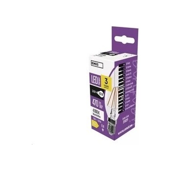 Emos LED FLM CANDLE 3,4 W 40 W 470lm E14 NW