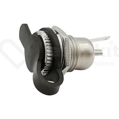 LaskaKit Napájecí konektor DC-099 5.5/2.1mm kovový do panelu s krytkou