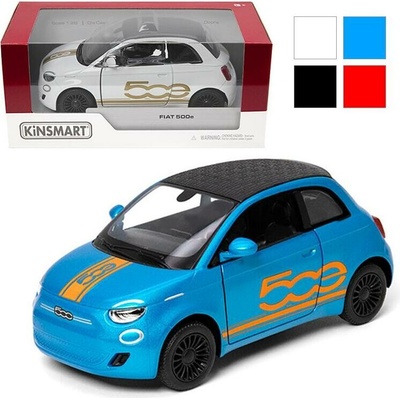 Kinsmart Fiat 500 kovový models naťahovacím pohonom 1:28