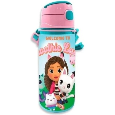 Kids Euroswan Hliníková fľaša Gabby Dollhouse 600 ml