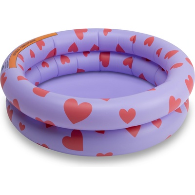 Swim Essentials Swim Essentials: Надуваем басейн Ø60см. с две въздушни камери за деца от 1 година - "Purple hearts (SWE-2024SE1551)