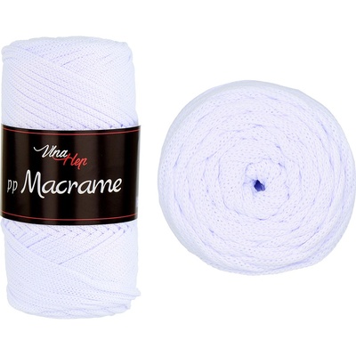 Vlna-hep pp Macrame - polyester PP Macrame: nová - 4002 Bílá