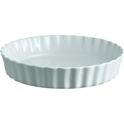 Emile Henry Керамична кръгла форма за тарт emile henry deep flan dish дълбока - Ø28 см - цвят светлосив (eh 6028-01)