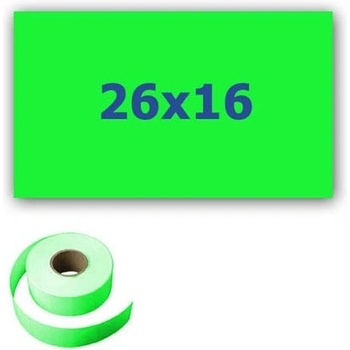 CDRmarket Етикети за цени за клещи, правоъгълен 26mm x 16mm, 700компютри сигнал зелен (ETRL-26x16-green2)