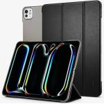 Spigen Smart Fold Case - кожен кейс и поставка за iPad Pro 11 (2024) (черен)