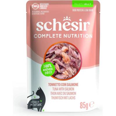 Schesir Complete Nutrition Filet v želé tuňák s lososem 6 x 85 g