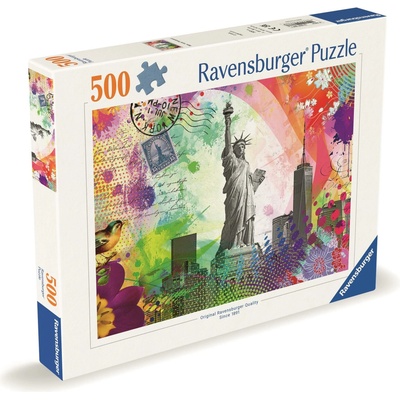 RAVENSBURGER Pohlednice z New Yorku 500 dílků