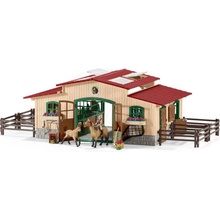 Schleich 42195 Stáj s koňmi a příslušenstvím