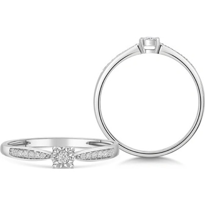 Sofia Diamonds zlatý zásnubný prsteň s diamantmi UDRG77470W H I1