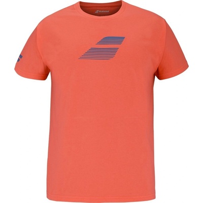 Babolat Exercise Cotton Tee Boy Hot Coral
