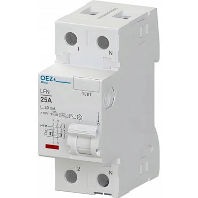 Proudový chránič 2P 25A 30mA 230V LFN-25-2-030AC