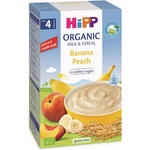 HiPP Био инстантна млечна каша банан и праскова 250 гр. - 4+ месеца