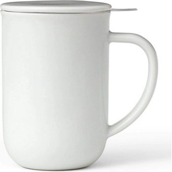 Viva Scandinavia Чаша за чай с цедка и капак Viva Scandinavia MINIMA BALANCE V77502, 500 мл, Порцелан, Бял (V77502)