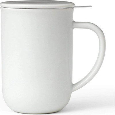 Viva Scandinavia Чаша за чай с цедка и капак Viva Scandinavia MINIMA BALANCE V77502, 500 мл, Порцелан, Бял (V77502)