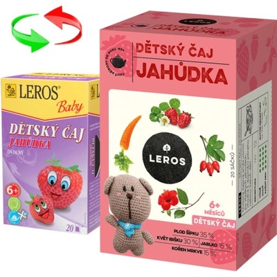 LEROS Jahôdka porciovaný 20x2g