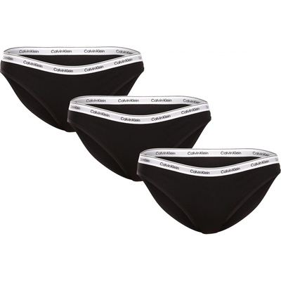Calvin Klein 3PACK dámske nohavičky (QD5207E UB1) čierné