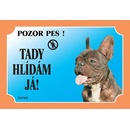 Dafiko Tabuľka francúzsky buldog tmavý 1 ks