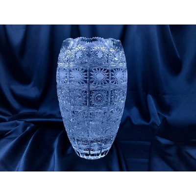 Krištáľová brúsená váza 25,5 cm