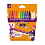BIC Флумастери BIC Kids 10 цвята + 2 за изтриване