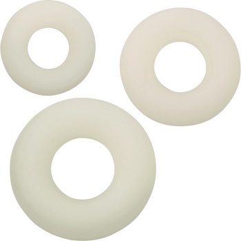 CalExotics Силиконов комплект от 3 светещи пръстена за ерекция