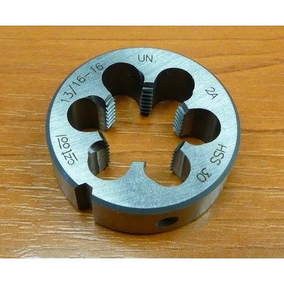 Závitová kruhová čelist UN 5/8" x 20 z/1" HSS , CZTOOL - zak. výroba CZT-UN5/8x20-HSS-2A