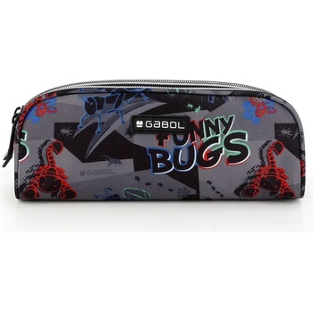 Gabol Ученически несесер Gabol Bugs с два цип, мек