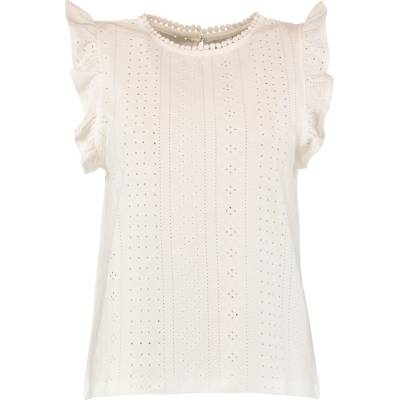 HaILYS Тениска 'Le44ni' бяло, размер L