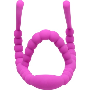 Image 1 of Frisky Petal Pusher Silicone Labia Spreader Pink