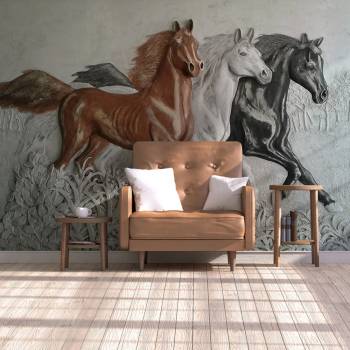 Image 1 of Art gift Фототапет Картина на коне